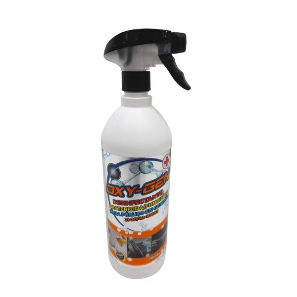 SOLUCION HIGIENIZANTE OXY-GEN 1 LITRO PEROXIDO DE HIDROGENO Y CLORURO DE BENZALCONIO - Imagen 2