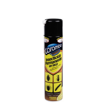 INSECTICIDA PERMANENTE LACA RASTREADORES AROMA LIMON CARAMBA 600ML (NEGRO)