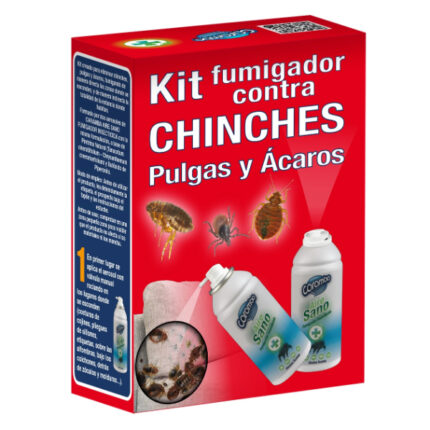 KIT FUMIGADOR CONTRAR CHINCHES- PULGAS Y ACAROS CARAMBA