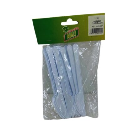CUCHILLO MESA PLASTICO P/18 UNIDADES