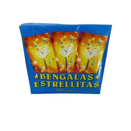 SOBRES BENGALAS ESTRELLITAS 16CM P/10 UNIDADES