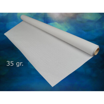 ROLLO MANTEL 1X100 METROS BLANCO 35 GRAMOS