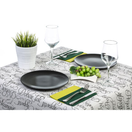 MANTEL 1X1 BIO-ECO BLANCO DECORADO BUEN PROVECHO C/400 UNIDADES