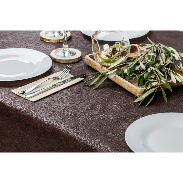 ROLLO MANTEL NOWOTEX PLUS 1'20X45 CHOCOLATE CON PRECORTE A 40CM