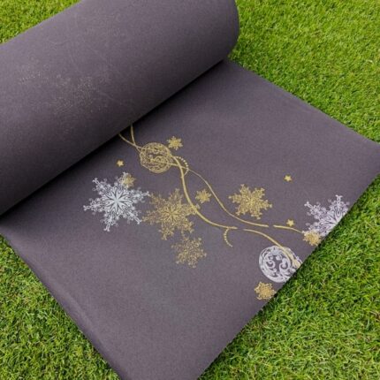 ROLLO CAMINO TISSUE-SECO C/PRECORTE 1'20X0'40 NEGRO DECORADO