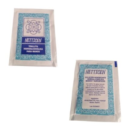 TOALLITA GEL HIGIENIZANTE INDIVIDUAL P/50 UNIDADES