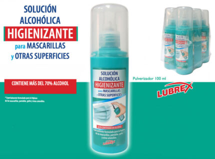 PULVERIZADOR HIGIENIZANTE LUBREX 100ML MASCARILLA