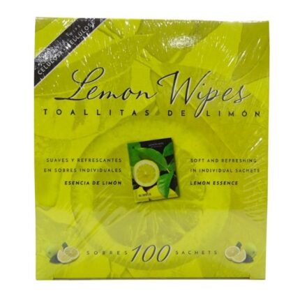 TOALLITA LIMON TEJIDO C/100 UNIDADES STANDAR