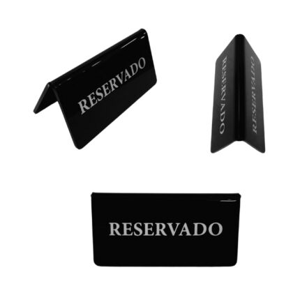 CARTEL RESERVADO MESA METACRILATO 12X6 REF. 3124