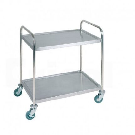 CAMARERA SERVICIO INOX 2 ESTANTES 80X50