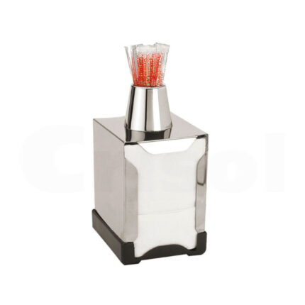 SERVILLETERO MINI SERVIS CON PALILLERO INOX REF. 8063