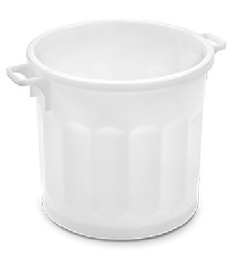 BARREÑO INDUSTRIAL 75L REDONDO  C/ASAS REF. 1325