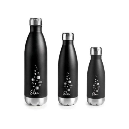 BOTELLA INOX EDAN 260ML NEGRA REF. 62536