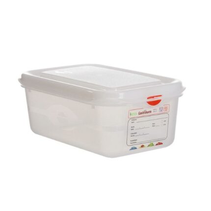 CUBETA GASTRONORM 1/4 2'8L C/TAPA DENOX REF. 12410