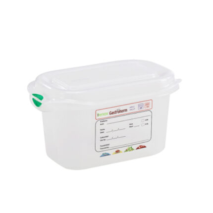 CUBETA GASTRONORM 1/9 1L C/TAPA DENOX REF. 12350