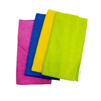 BAYETA DE MICROFIBRA 38X40 COLORES SURTIDOS TECK-A P/4 UNIDADES REF. 714379