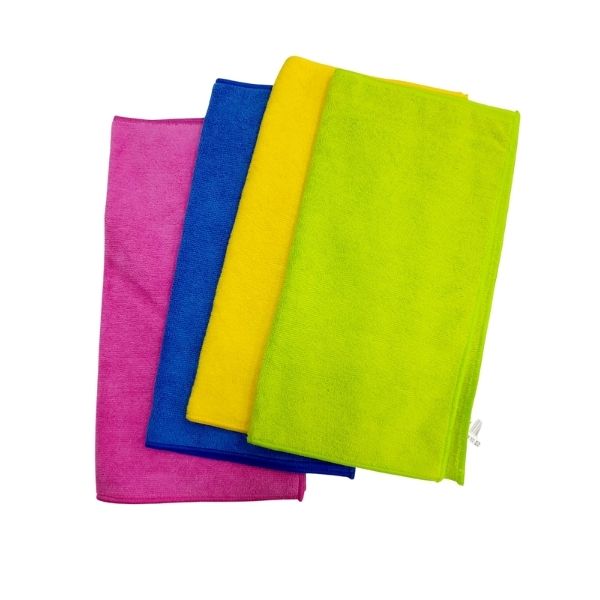 BAYETA DE MICROFIBRA 38X40 COLORES SURTIDOS TECK-A P/4 UNIDADES REF. 714379