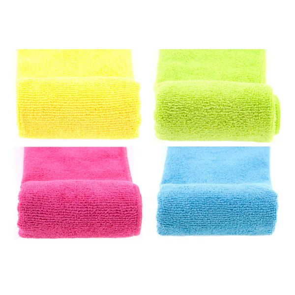 BAYETA DE MICROFIBRA 38X40 COLORES SURTIDOS TECK-A P/4 UNIDADES REF. 714379 - Imagen 3