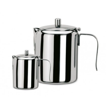 CAFETERA CON TAPA 750CC ACERO INOX 18/10