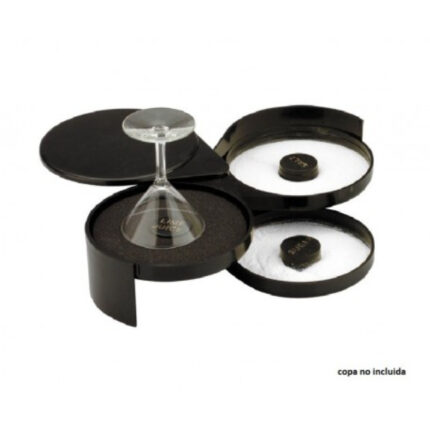 DECORADOR BORDES DE COPAS 15CM PLASTICO NEGRO REF. 2769