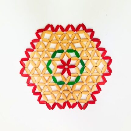 SALVAMANTEL REDONDO  CUERO 23CM COLOR