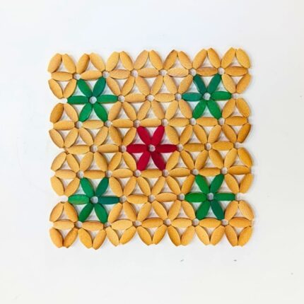 SALVAMANTEL CUADRADO CUERO 20CM COLOR