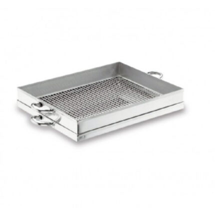 ESCURREFRITOS RECTANGULAR ACERO INOX 18/10 C/BANDEJA 40X29X8 CM REF. 50541