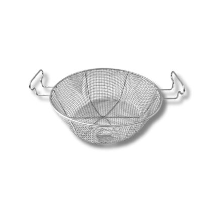 CESTA FREIDORA 30 CM INOX 18/8 CON SOLAPA MALLA REFORZADA ASAS ABATIBLES R.9078.30