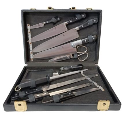 MALETIN COCINERO PIEL PROFESIONAL 10 PIEZAS