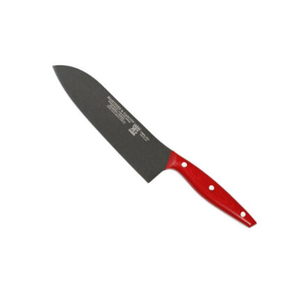 CUCHILLO SANTOKU HOJA TEFLON 20CM MIKARTA ROJO REF. 6788