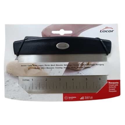 RASQUETA INOX 15'5X11 CON MEDIDAS REF. 67029