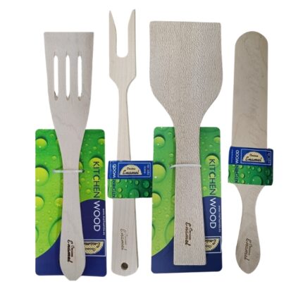 UTENSILIOS MADERA PARA SARTEN SURTIDOS ENAMEL