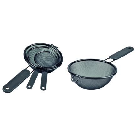 COLADOR MALLA NEGRA ANTIADHERENTE 16CM LIFESTYLE