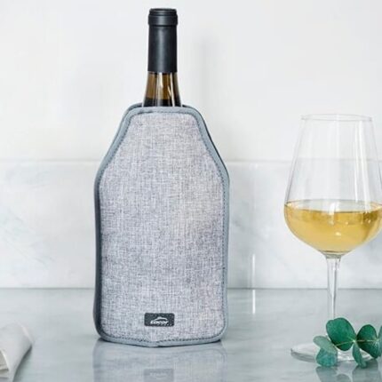 FUNDA ENFRIA-BOTELLAS TELA VAQUERO CON ELASTICOS REF. 62276