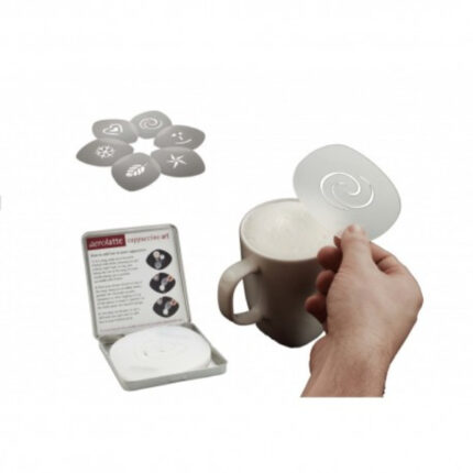 CAJA 6 PLANTILLAS DECORACION CAPUCCINO ART