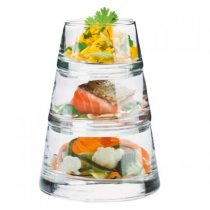 PACK 3 PIEZAS APERITIVO AMUSE PYRAMIDE VERTIGO