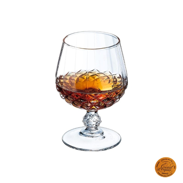 ESTUCHE 6 COPAS COÑAC MODELO LONGCHAMP CRISTAL D'ARQUES - Imagen 3