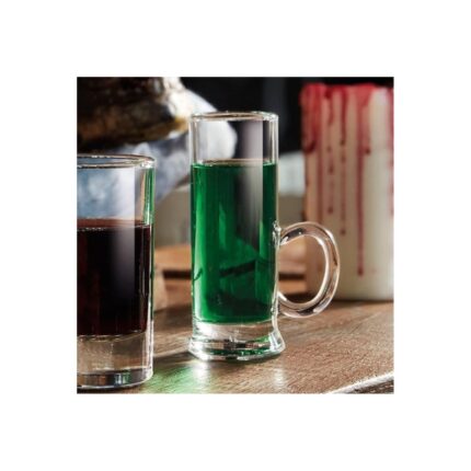 CUBITO VASO LICOR ISLANDE 5'5CL CON ASA ALTO C/12 UNIDADES