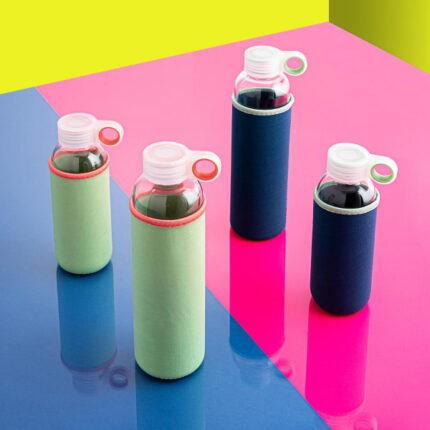 BOTELLA CRISTAL 0.6L C/ FUNDA NEOPRENO SAMBA QUID REF. 7944064