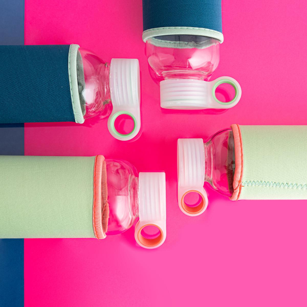 BOTELLA CRISTAL 0.6L C/ FUNDA NEOPRENO SAMBA QUID REF. 7944064 - Imagen 2