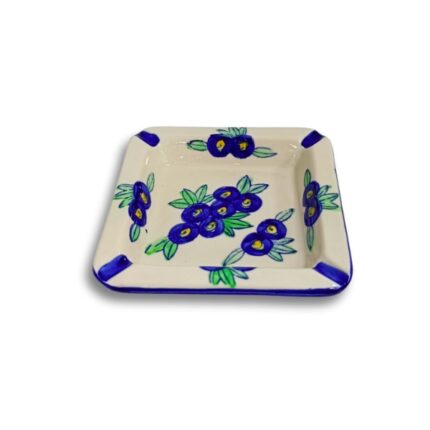 CENICERO CERAMICA CUADRADO PINTADO W20910