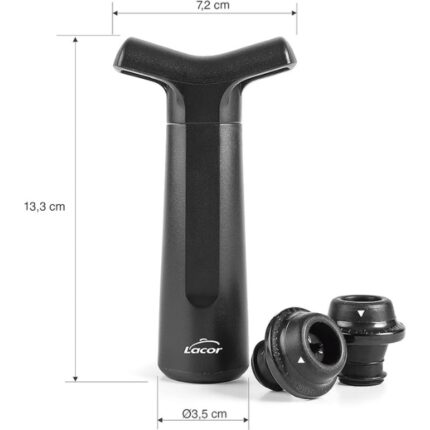 BOMBA MANUAL VACIO +2 TAPONES VINO REF. 63051