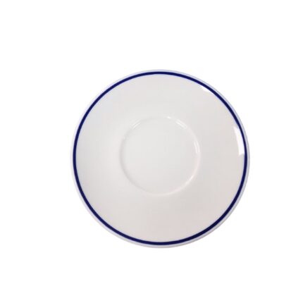 PLATO TE PORCELANA 15'5CM 1FILO AZUL REF. 221 P/6 UNIDADES