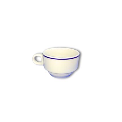 TAZA MOKA PORCELANA 80CC1 FILO AZUL REF. 221 E/6 UNIDADES