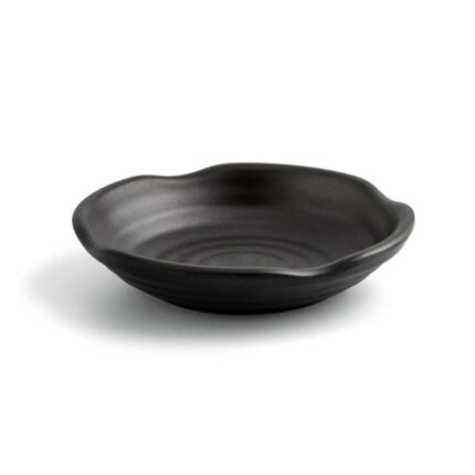 MINI PLATO MELAMINA ONDAS SELECT 12'5X2'5 NEGRO REF. 7534237