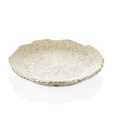 PLATO LLANO 20CM MELAMINA 43020 GRANITO BCO. REF. 4853