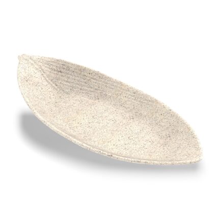 FUENTE OVAL 36X15 MELAMINA GRANITO BCO 31036 REF. 4732