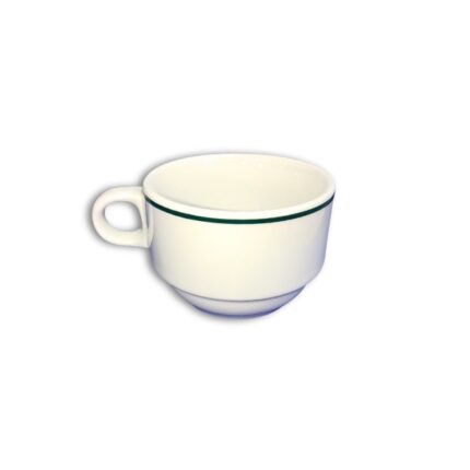 TAZA TE PORCELANA 150CC1 FILO VERDE REF.221 E/6 UNIDADES