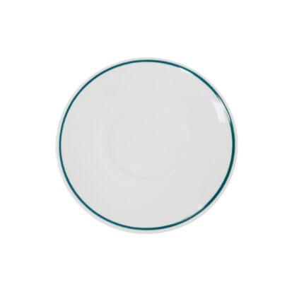 PLATO TE PORCELANA 15'5CM  1FILO VERDE REF .221 E/6 UNIDADES