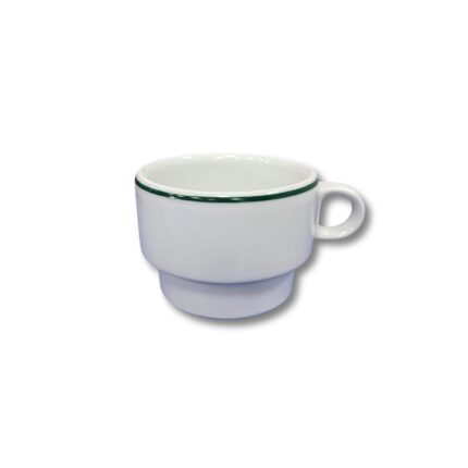 TAZA PORCELANA CALDO 1 FILO VERDE SERIE MONTGAT REF. 9543